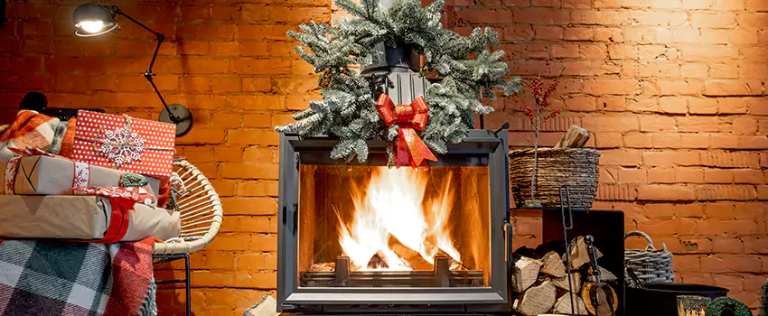 Travis Industries Linear Gas Fireplace Installation in Freeport, New York
