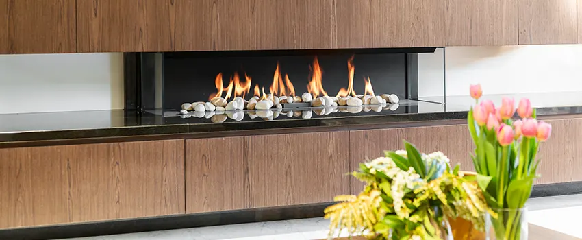 Double-height Fireplace Design Refurbishment in Freeport, New York