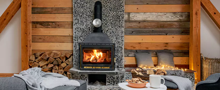 Thelin Hearth Products Direct Vent Gas Stove Fireplace Inspection in Freeport, New York